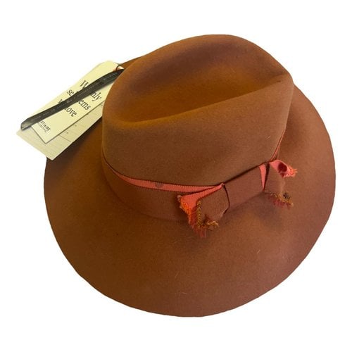 Pre-owned Maison Michel Wool Hat In Orange