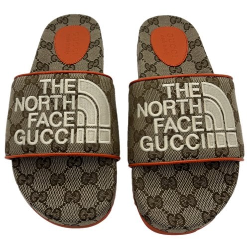 Pre-owned The North Face X Gucci Sandals In Brown
