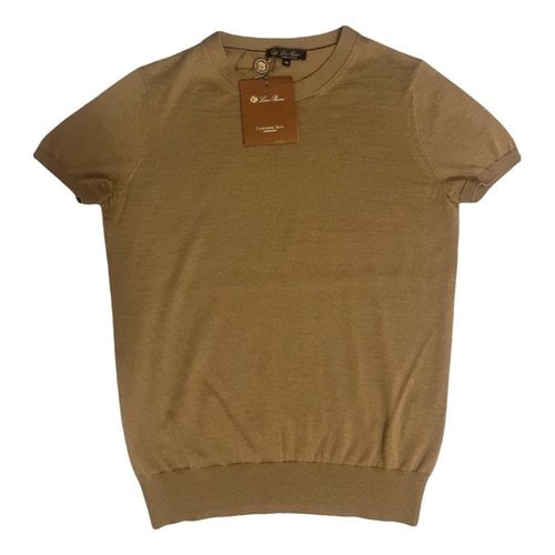 Pre-owned Loro Piana Cashmere T-shirt In Camel