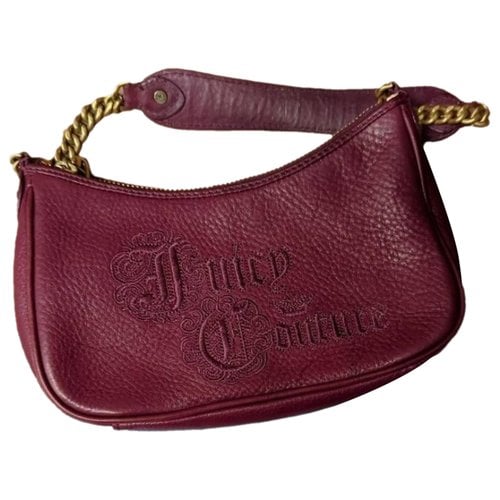 Pre-owned Juicy Couture Leather Handbag In Red