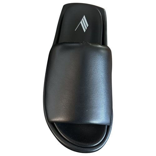 Pre-owned Attico Leather Sandal In Black