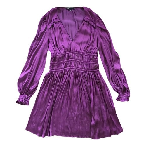 Pre-owned Maje Spring Summer 2021 Mini Dress In Purple