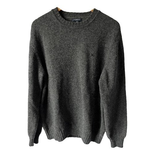 Pre-owned Burberry Wool Sweatshirt In Grey