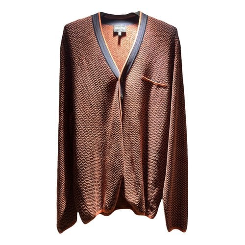 Pre-owned Giorgio Armani Wool Pull In Orange