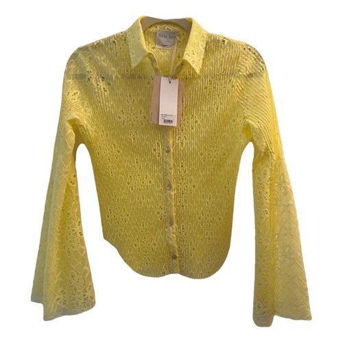 Pre-owned Forte Forte Lace Shirt In Yellow