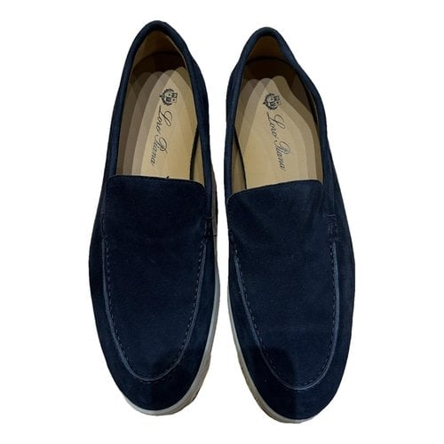 Pre-owned Loro Piana Flats In Blue