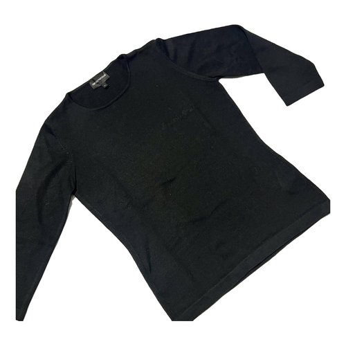 Pre-owned Emporio Armani Wool Cardigan In Black