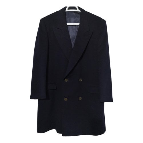 Pre-owned Zegna Cashmere Coat In Blue