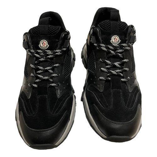 Pre-owned Moncler Low Trainers In Black