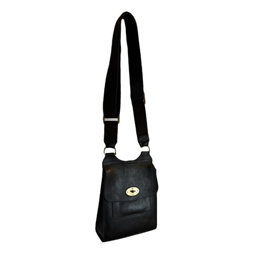 Pre-owned Mulberry Antony Leather Crossbody Bag In Black