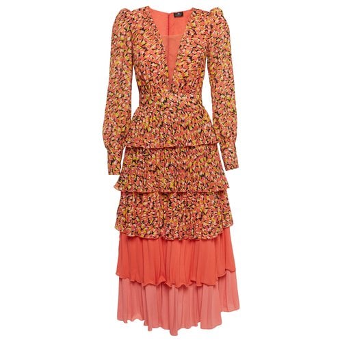 Pre-owned Elisabetta Franchi Dress In Orange