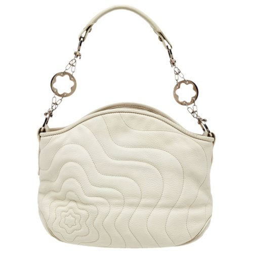 Pre-owned Montblanc Leather Handbag In White