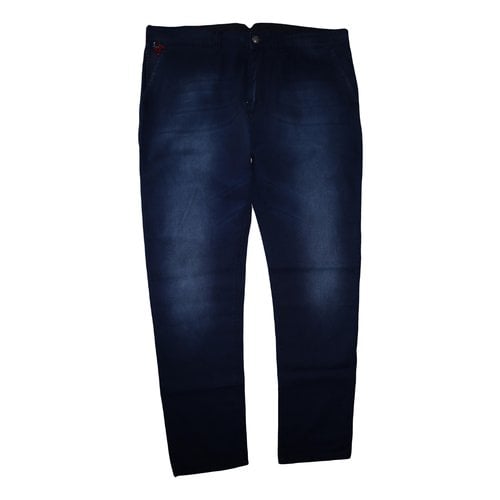Pre-owned Isaia Trousers In Blue