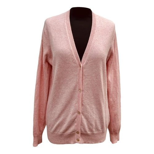 Pre-owned Barrie Cashmere Cardigan In Pink