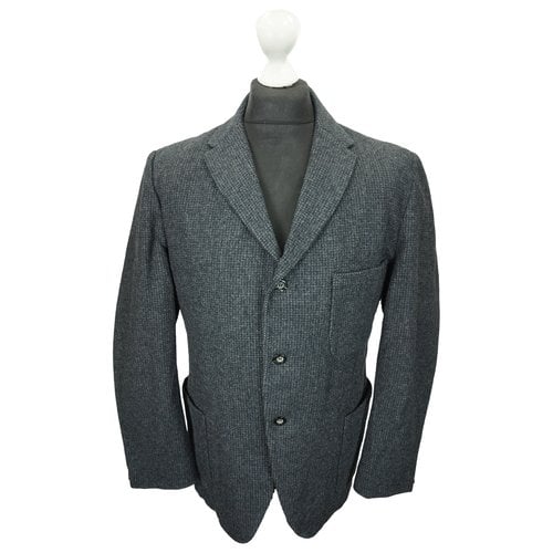 Pre-owned Harris Wool Jacket In Grey