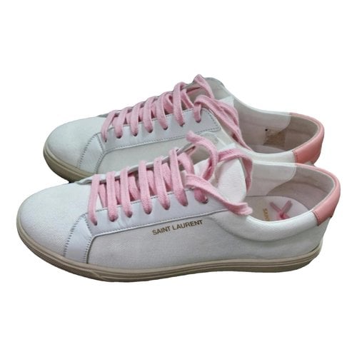Pre-owned Saint Laurent Andy Cloth Trainers In Other