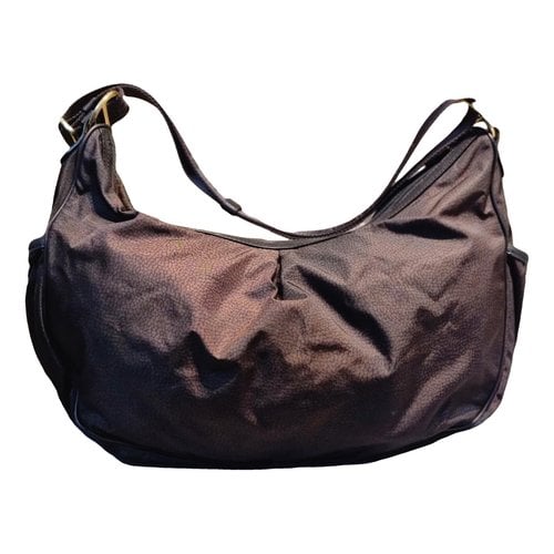 Pre-owned Borbonese Cloth Crossbody Bag In Brown