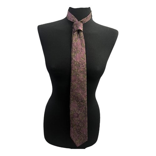 Pre-owned Longchamp Silk Tie In Multicolour