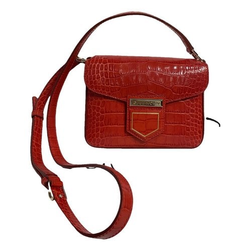 Pre-owned Givenchy Nobile Leather Crossbody Bag In Red
