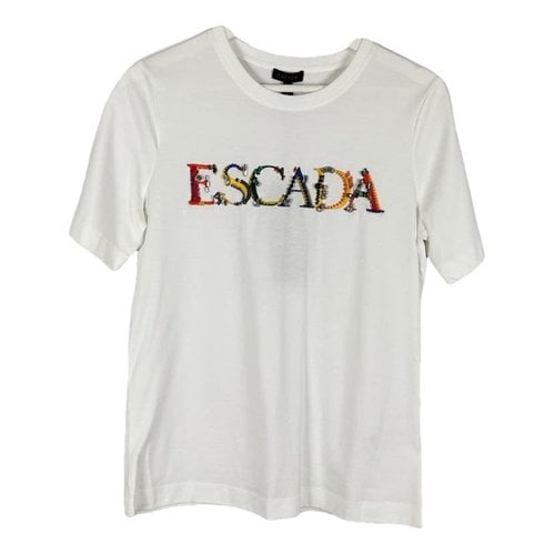 Pre-owned Escada T-shirt In White