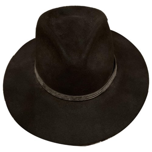 Pre-owned Stetson Cloth Hat In Black