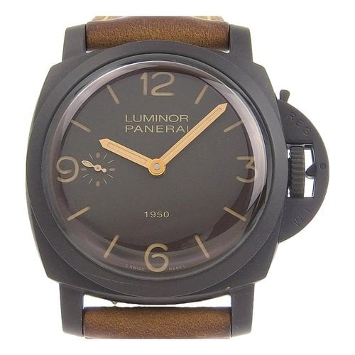 Pre-owned Panerai Watch In Brown