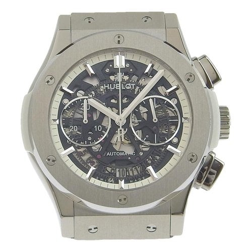 Pre-owned Hublot Classic Fusion Watch In Black