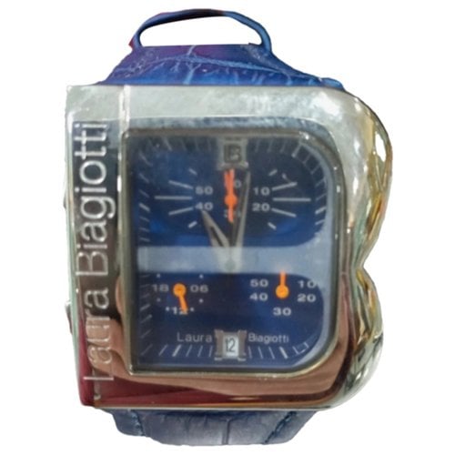 Pre-owned Laura Biagiotti Watch In Blue