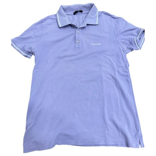 Pre-owned Calvin Klein Collection Polo Shirt In Purple