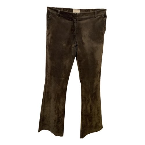 Pre-owned Kiltie Straight Pants In Green