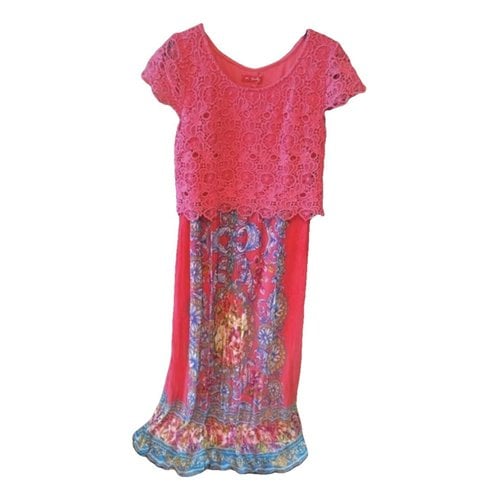 Pre-owned Derhy Maxi Dress In Pink
