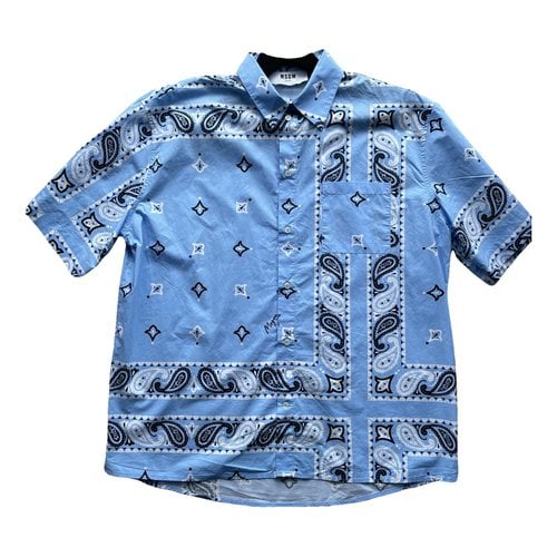 Pre-owned Msgm Shirt In Blue