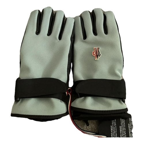 Pre-owned Moncler Mittens In Turquoise