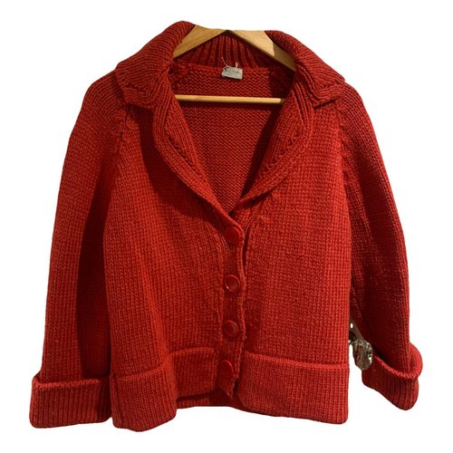 Pre-owned Paul Smith Wool Cardigan In Red