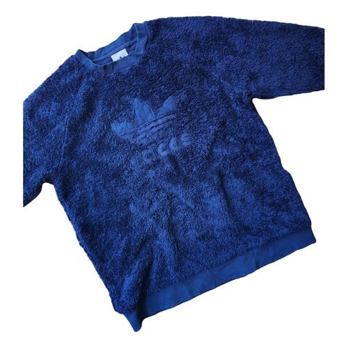 Pre-owned Adidas Originals Velvet Coat In Blue