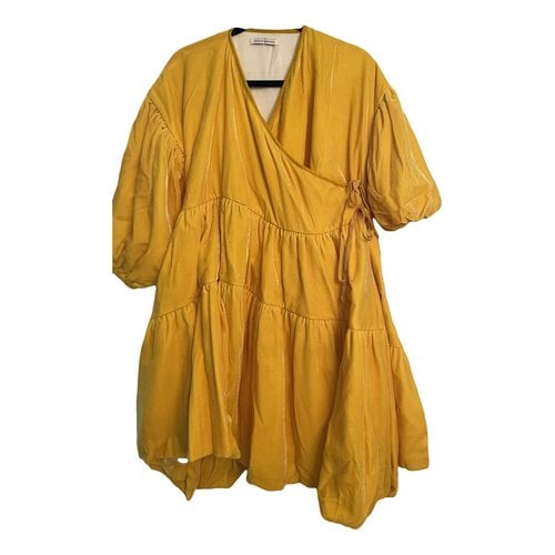 Pre-owned Cecilie Bahnsen Mid-length Dress In Yellow