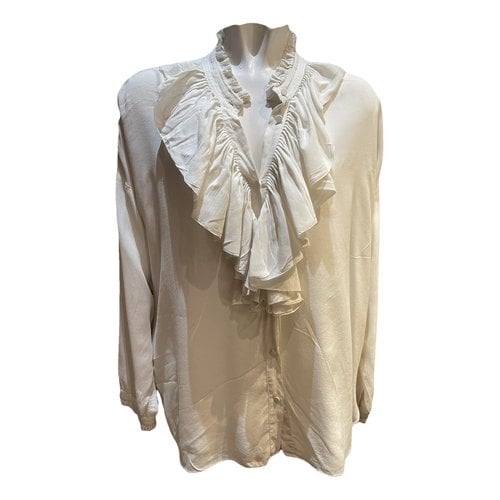 Pre-owned Zadig & Voltaire Silk Blouse In White