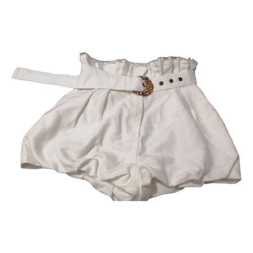 Pre-owned Elisabetta Franchi Shorts In White