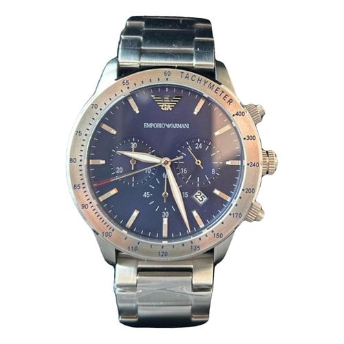 Pre-owned Emporio Armani Watch In Metallic