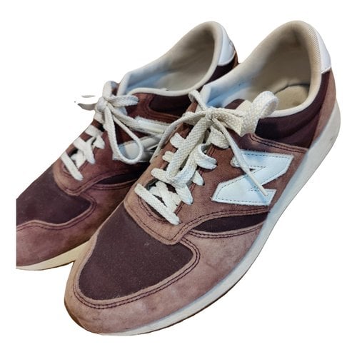 Pre-owned New Balance 420 Low Trainers In Burgundy