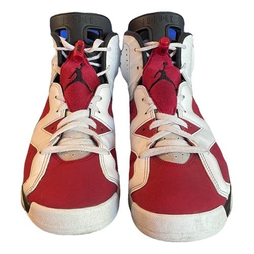 Pre-owned Jordan 6 Leather High Trainers In Red