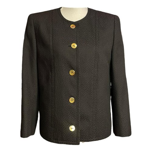 Pre-owned Celine Silk Suit Jacket In Black