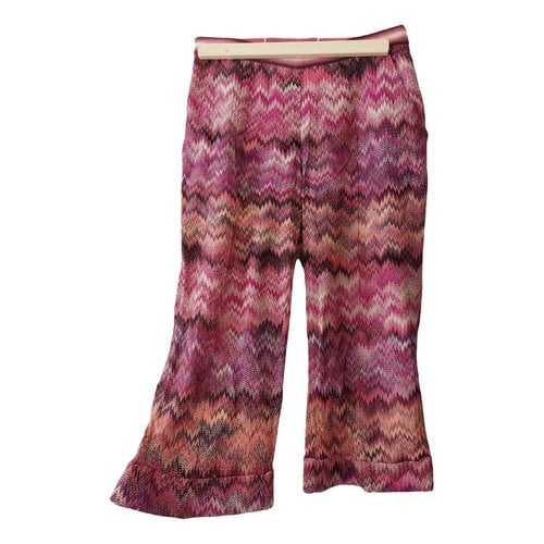 Pre-owned Missoni Trousers In Multicolour