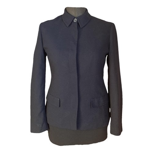 Pre-owned Marella Wool Short Vest In Blue