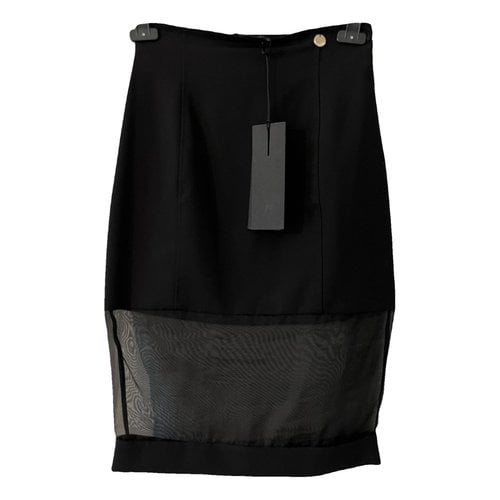 Pre-owned Mangano Mid-length Skirt In Black