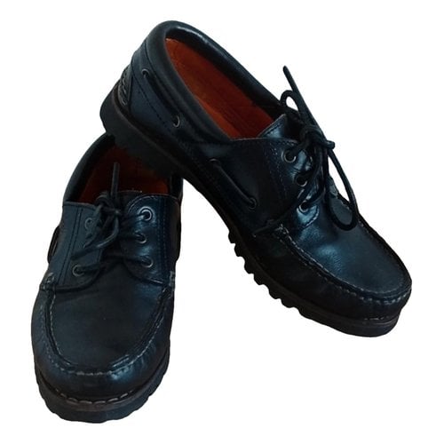 Pre-owned Lumberjack Leather Lace Ups In Black