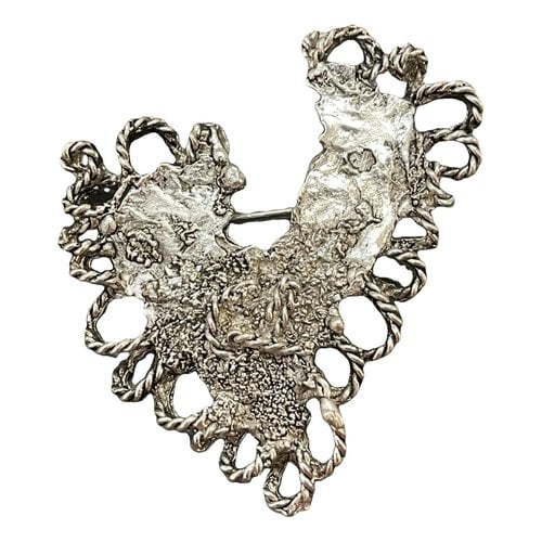 Pre-owned Christian Lacroix Pin & Brooche In Silver