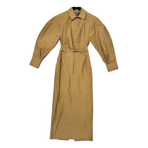Pre-owned Jacquemus Mid-length Dress In Camel
