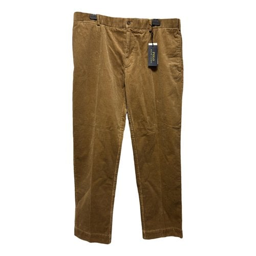 Pre-owned Polo Ralph Lauren Trousers In Beige