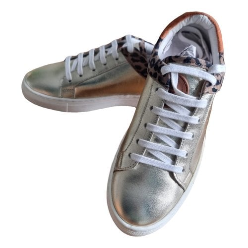 Pre-owned Les Tropeziennes Leather Trainers In Gold